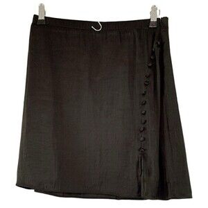 Current Air Anthropology Black Side Button Mini Skirt Women’s Size Small